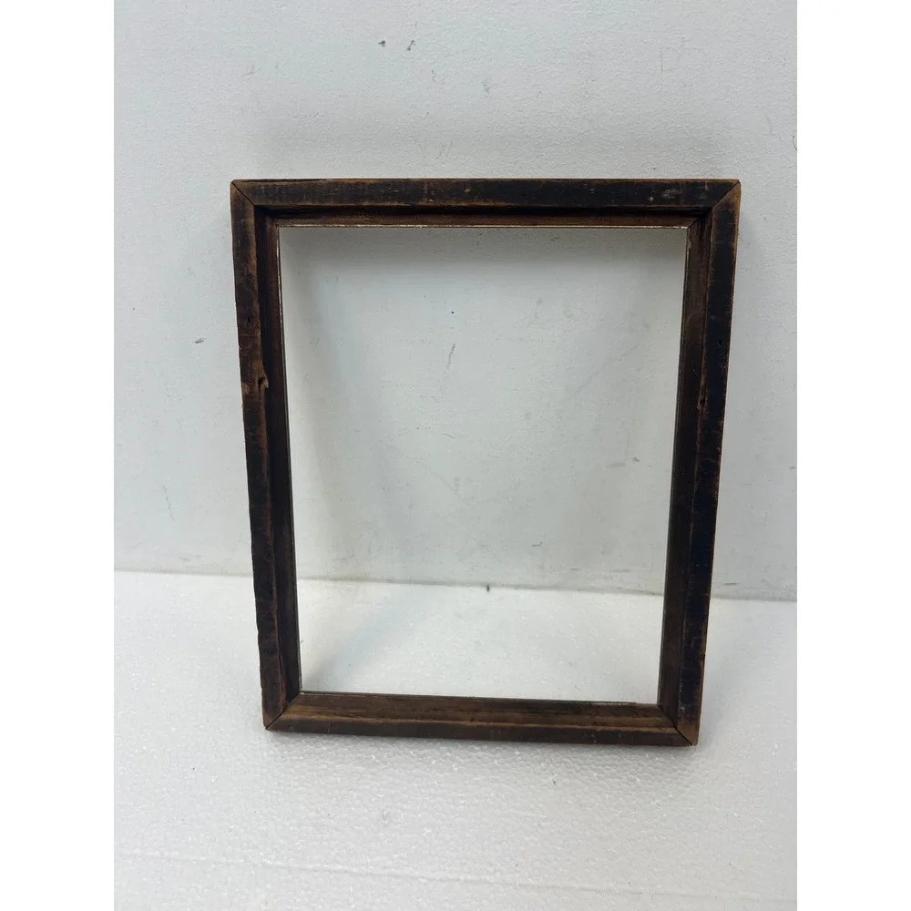 Vintage Art Deco Wood Picture Frame Pressed Gold Gilt Paint 20s 30s Fits 8